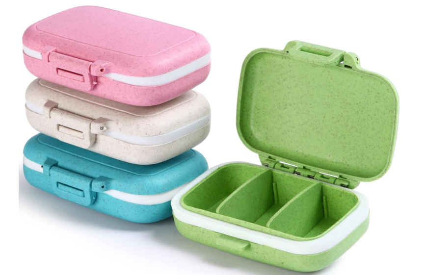 Small Pill Box -  2 Removable Compartments