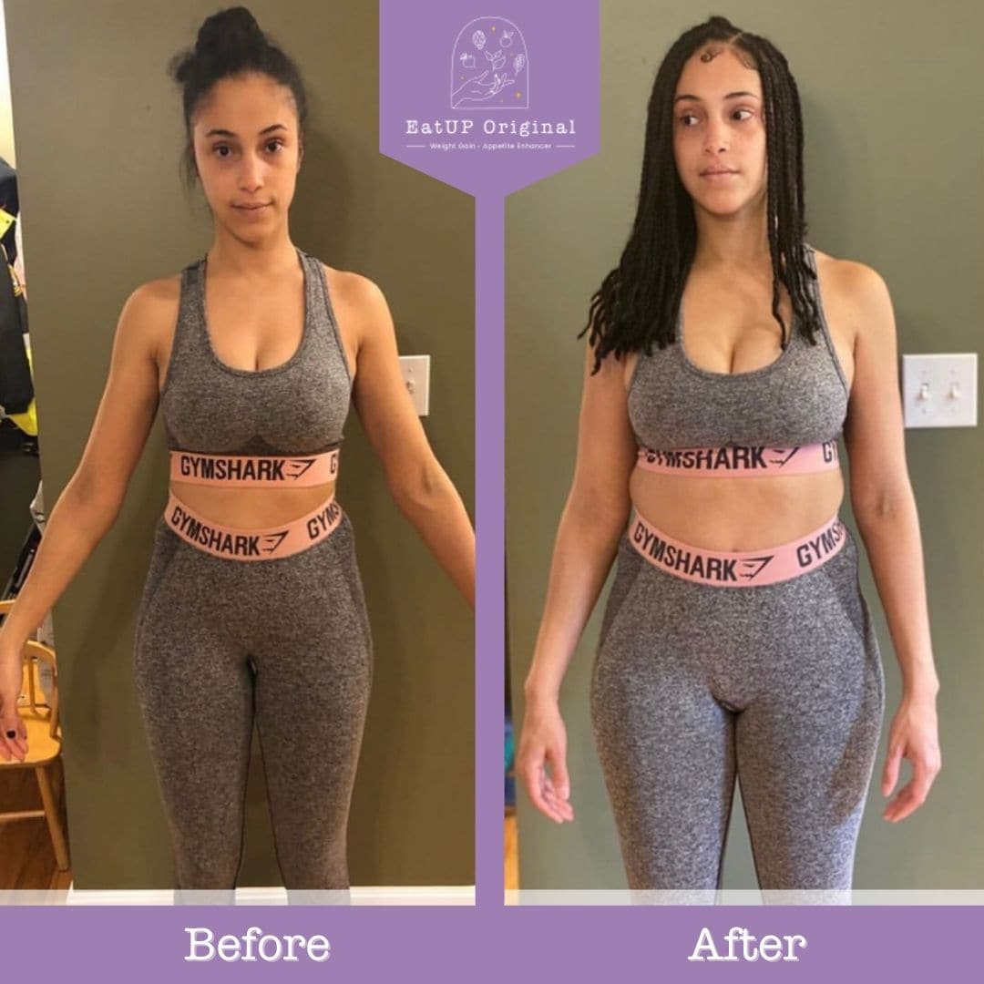 before and after weight gain pills